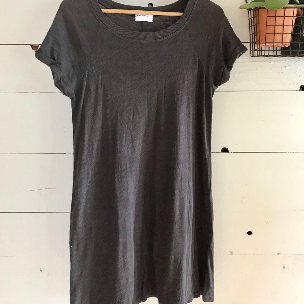 Soft Gray T-shirt Dress